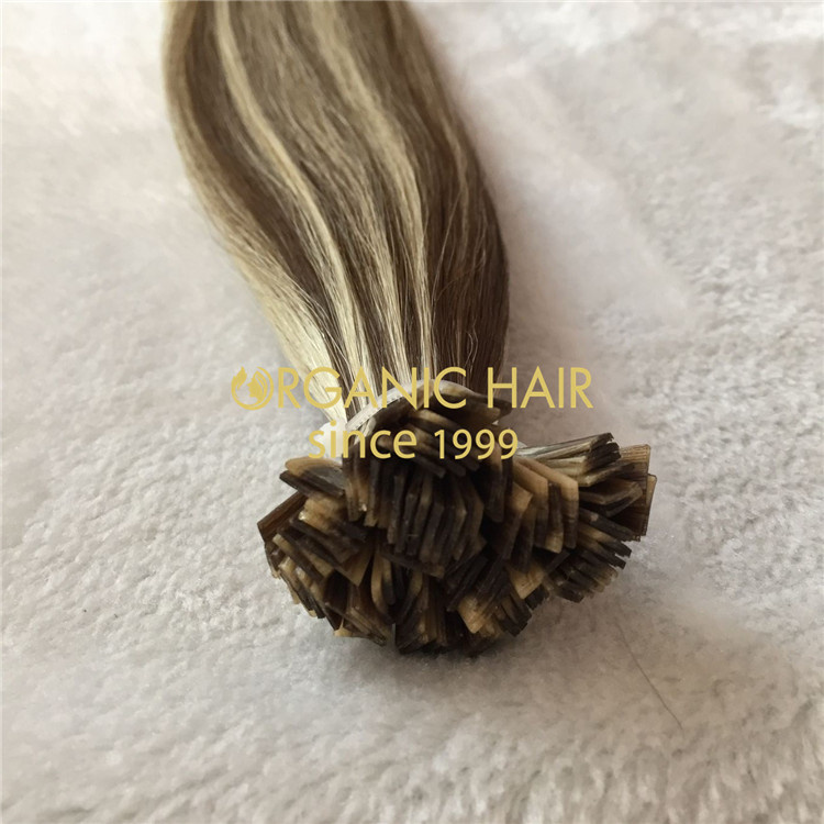 Wholesale 2021 hot-sale pre bonded flat tip hair extensions V125