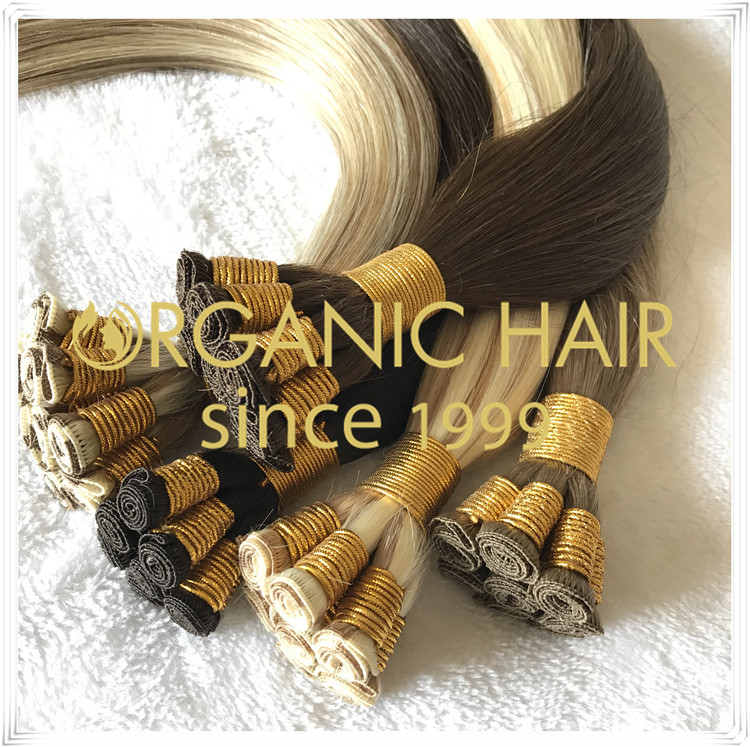 Professional wholesale piano color hand tied weft C034