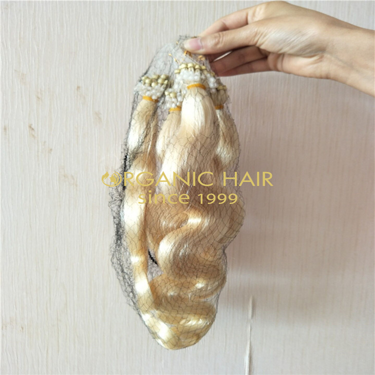 High quality remy human hair micro ring hair extensions vendor V57