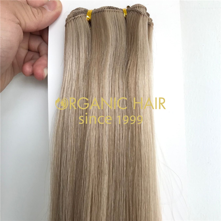 Wholesale strong durable machine weft hair extensions V58