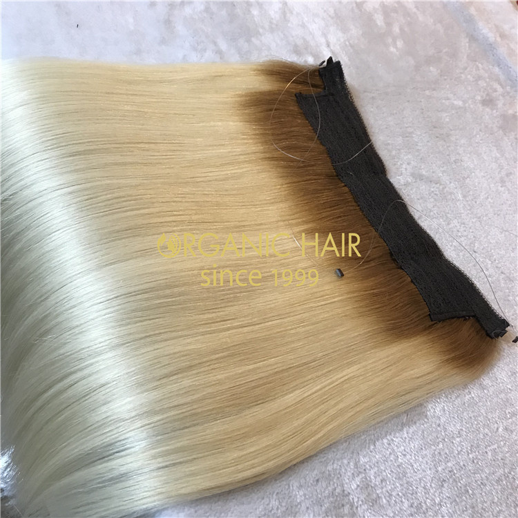 Wholesale remy human halo hair V42