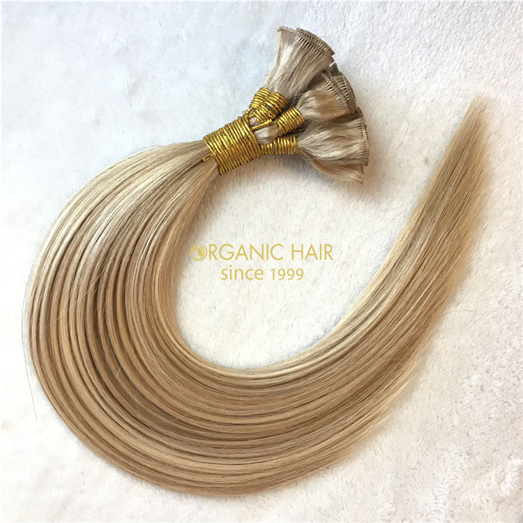 2021 best quality remy human hair hand-tied weft wholesale V80