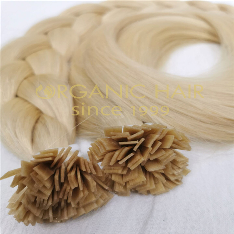 Flat bond hair extensions keratin tip hair factory A21