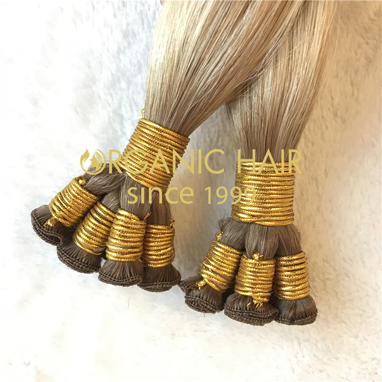 Hand tied hair extensions remy hair wholesale A02