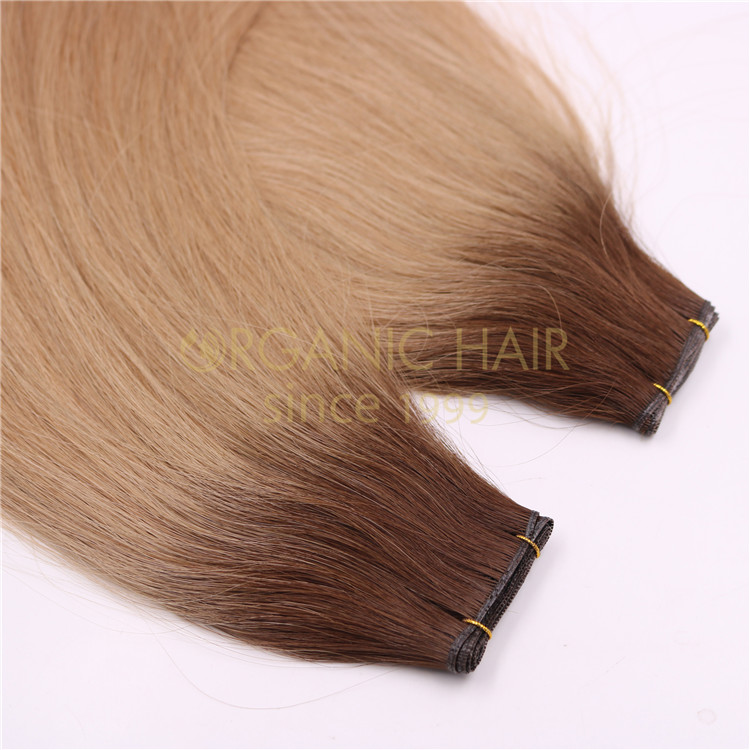Hand-tied weft VS Genius weft hair extensions A