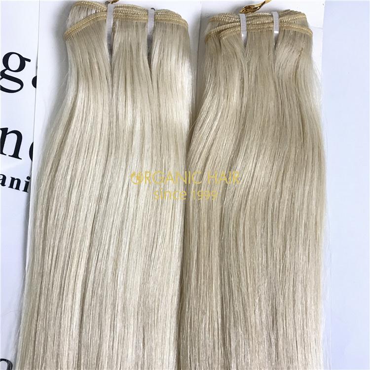 Real virgin remy hair machine weft wholesale V63