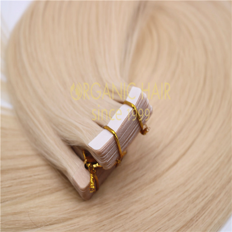 Reusable tape-ins hair extensions human remy hair extensions A11
