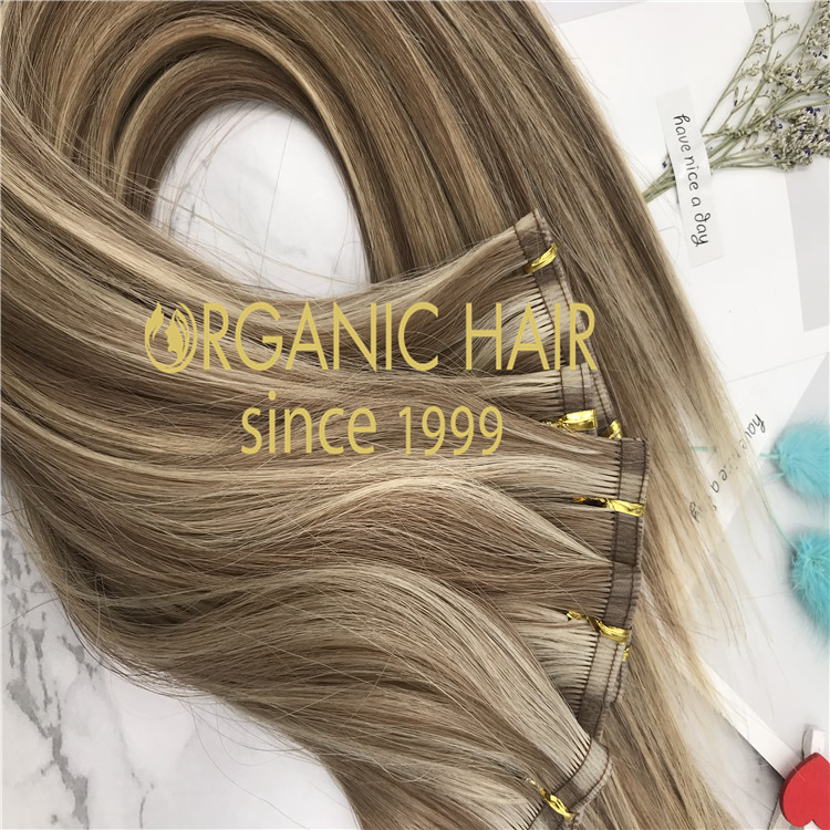Ribbon weft hair extensions-piano color  H270