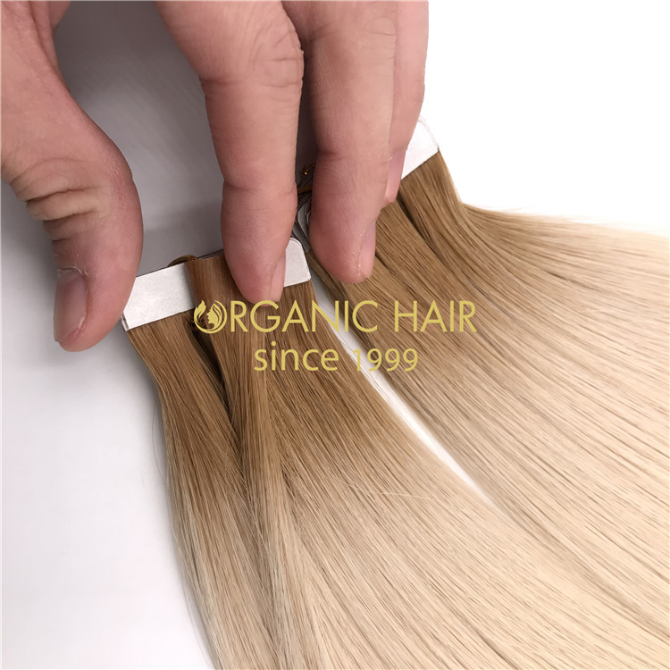 Wholesale human tape in hair rooted color #T8/60 X342