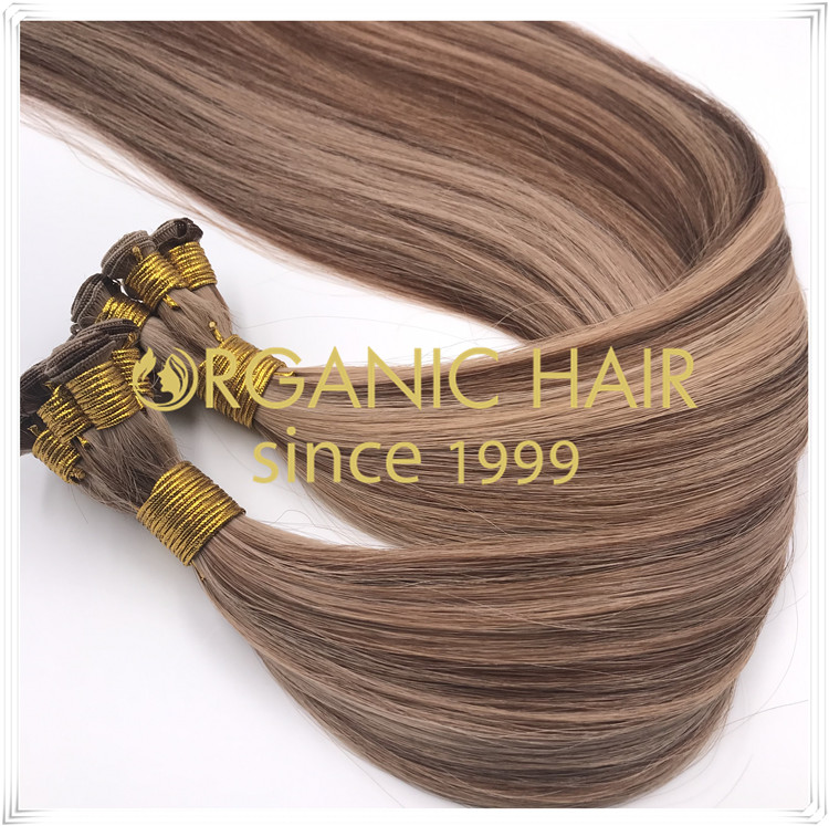 Sample order full cuticle hair weft C038