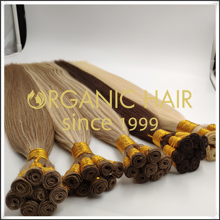 Different colors of hand tied weft sample order C071