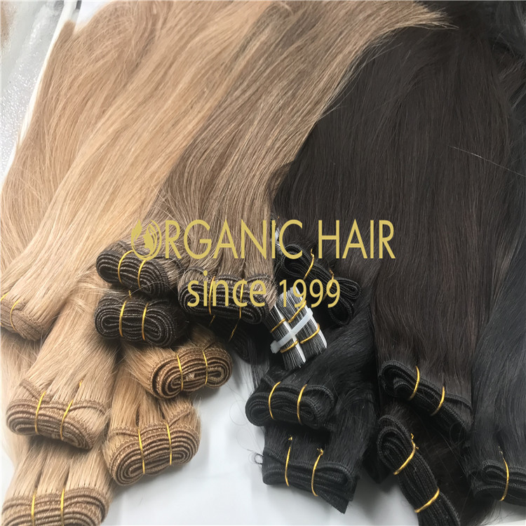 Cuticle in tact mixed hair weft extensions H268