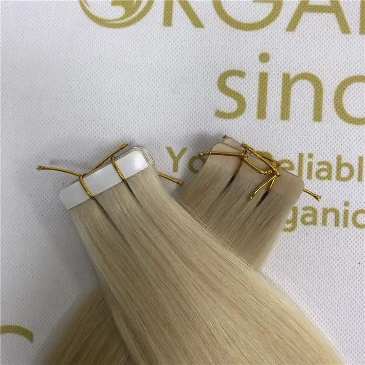 Wholesale human cuticle remy tape in hair hot sale X400
