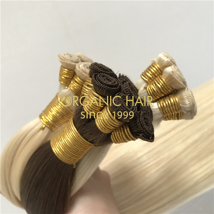 Wholesale human hand tied wefts on sale X297
