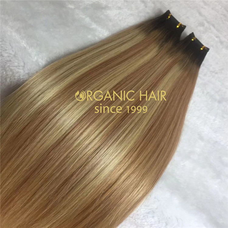 Top quality tape in hair extensions with line  RB46