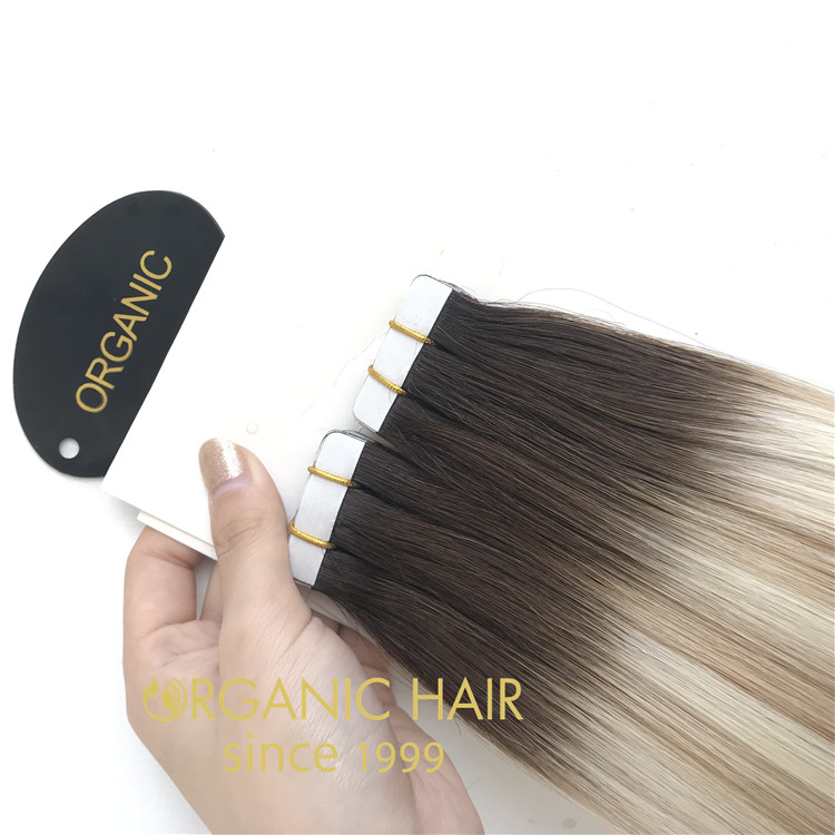 Wholesaler balayage color tape in hair extensions RB71