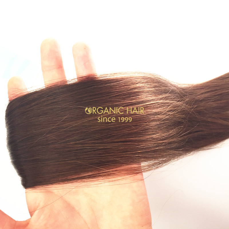 Ombre color high quality tape in hair extensions