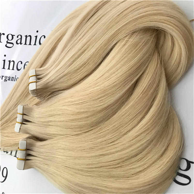 Cheap human young girl hair tape in hair extensions C14