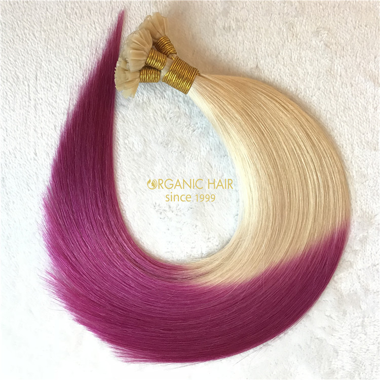 Ombre human utip hair extensions X98