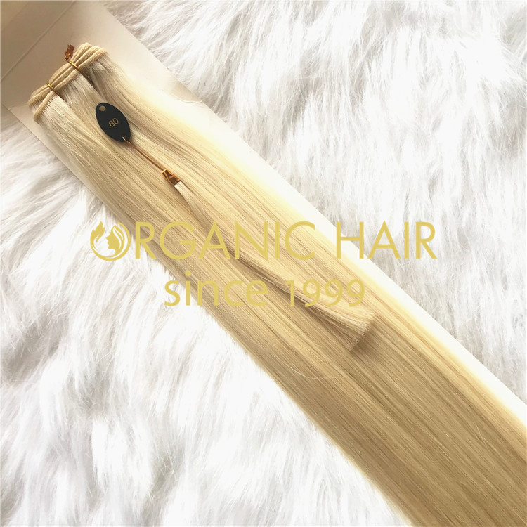 Virgin remy hair machine weft on sale A05 