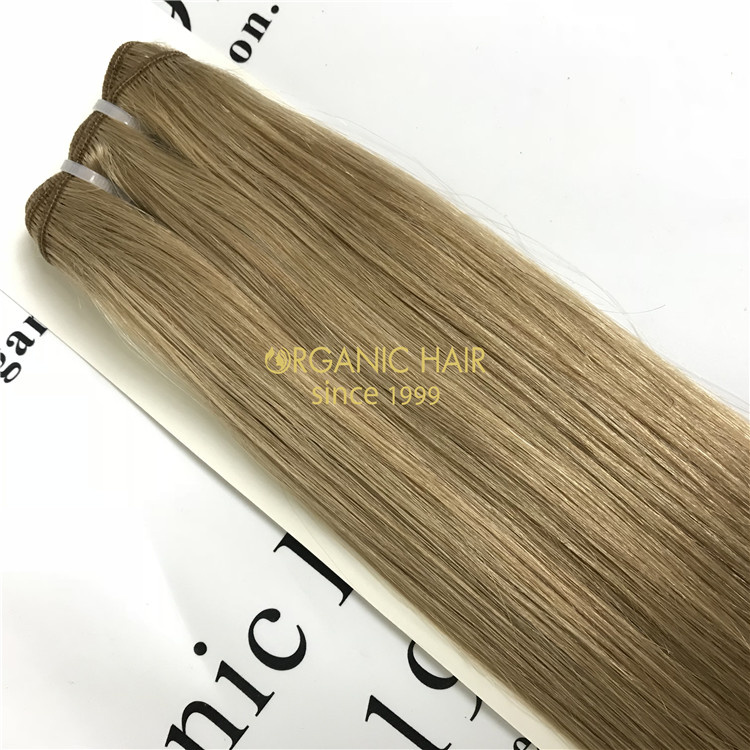 Best virgin remy human hair machine weft vendor V40