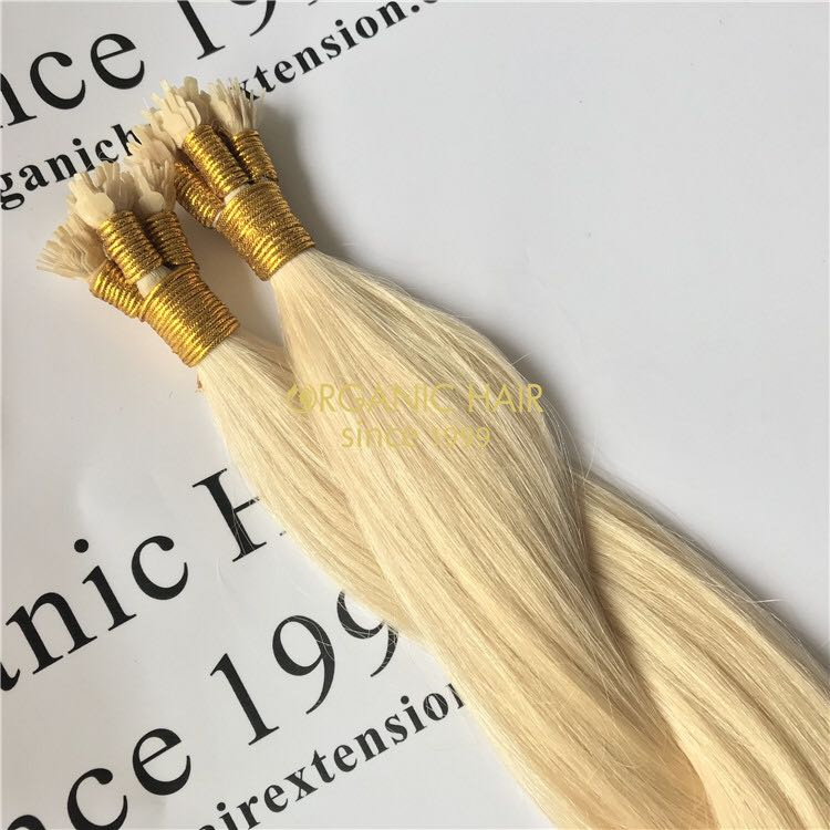 Wholesale 2021 remy human hair Y-tip extensions V79