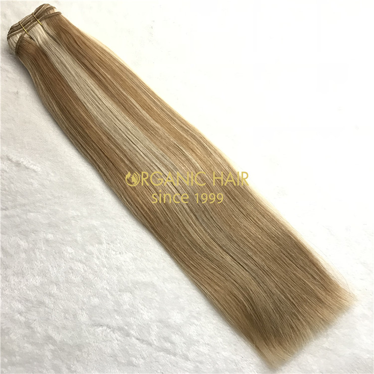 Piano color human cuticle hair weave hair extensions X275