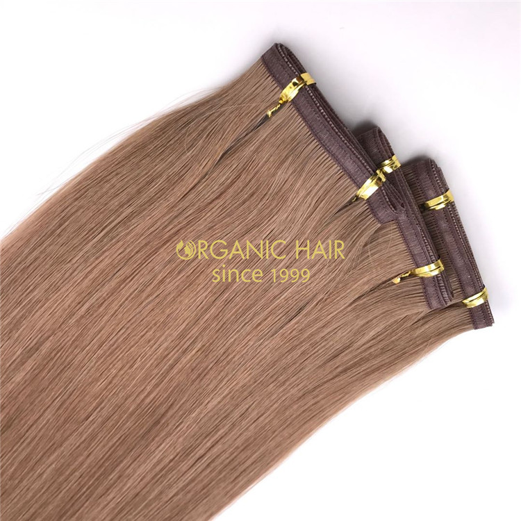 Wholesale human flat wefts hair extensions and good reviews X292