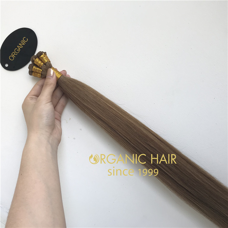 Full cuticle Mongolian Russian hair extension manufavtures RB81