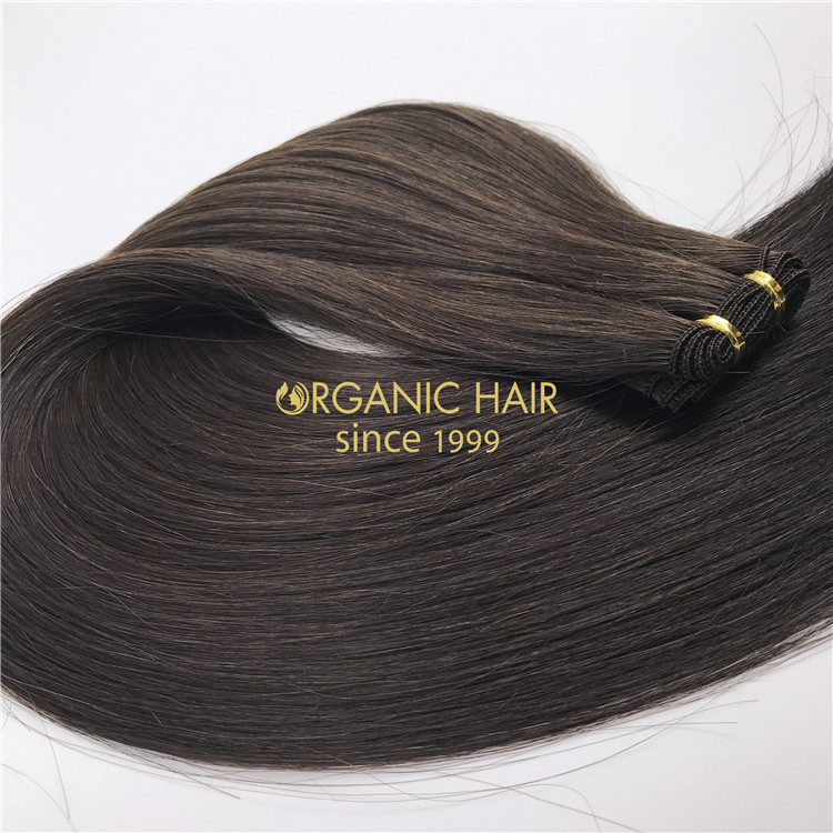 Natural black #1B hand tied wefts  X316