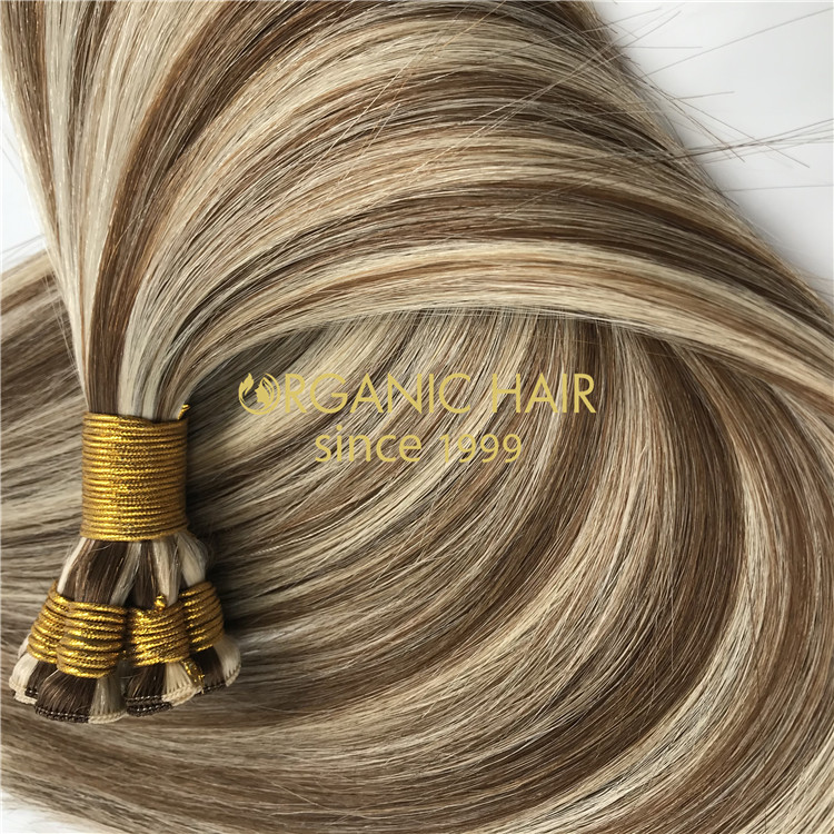 Wholesale hand tied wefts hair extensions X295