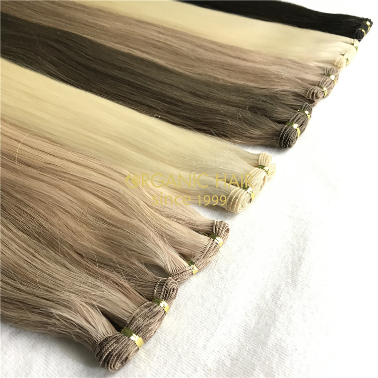 Wholesale human hand sewn wefts and good reviews X317