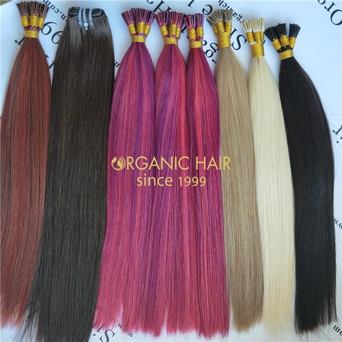 Hot sale human keratin tip hair extensions and good reviews X322