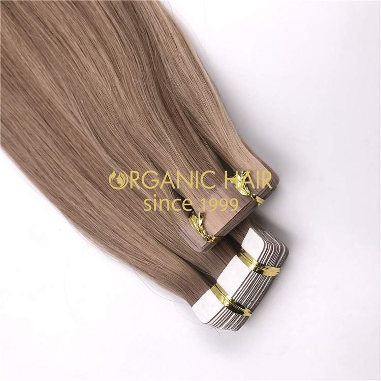 Hot sale piano color #10/16 tape in hair extensions wholesale X296