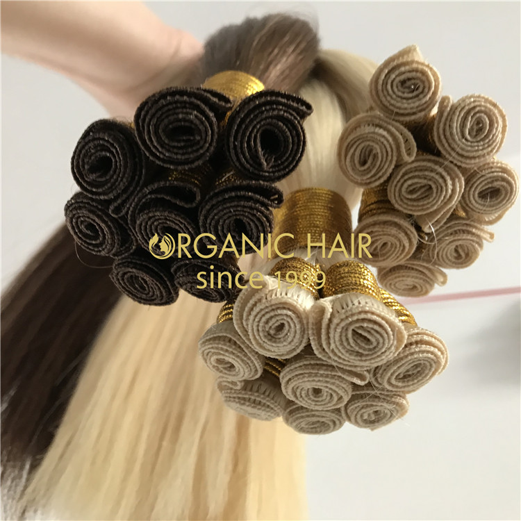 Wholesale human hand tied wefts on sale X297