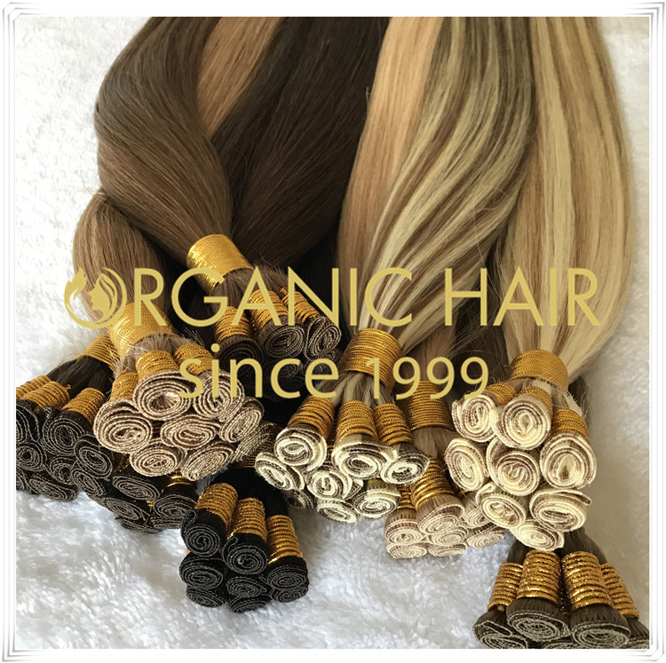 Professional wholesale piano color hand tied weft C034