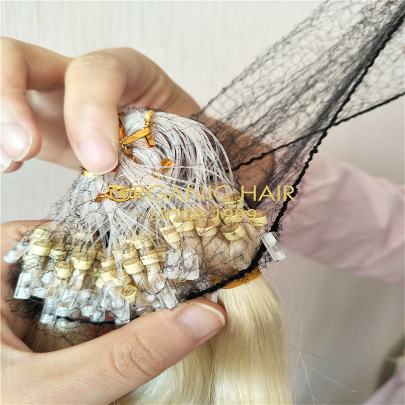 100% Full cuticle remy human micro hair extensions V112 